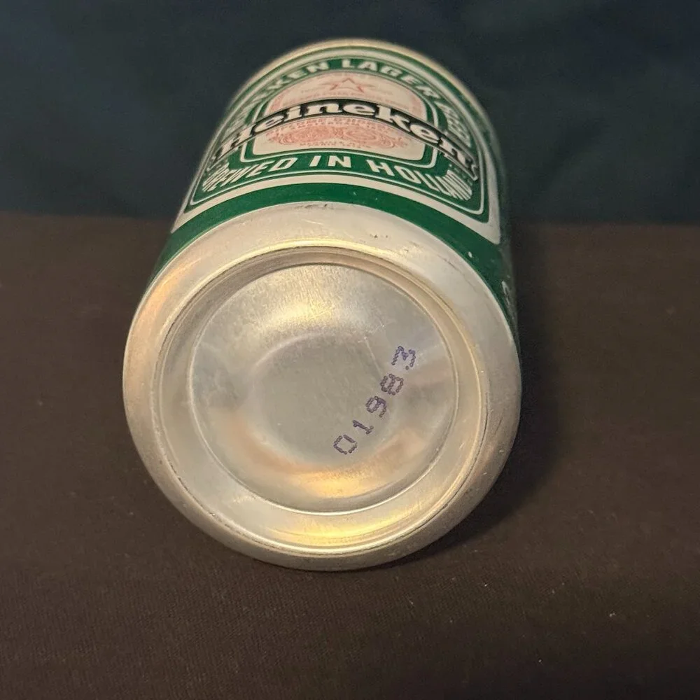 Heineken lager vintage beer can